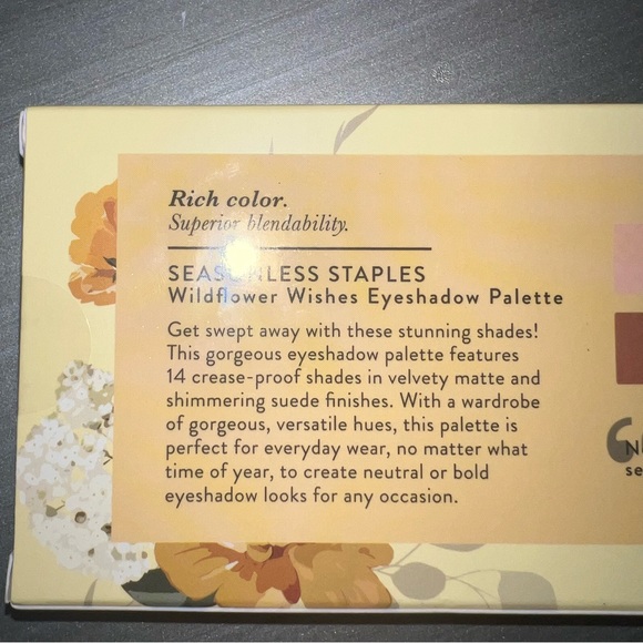 NIB LAURA GELLER Seasonless Staples Wildflower Wishes 14 Eyeshadow Palette - Picture 4 of 6